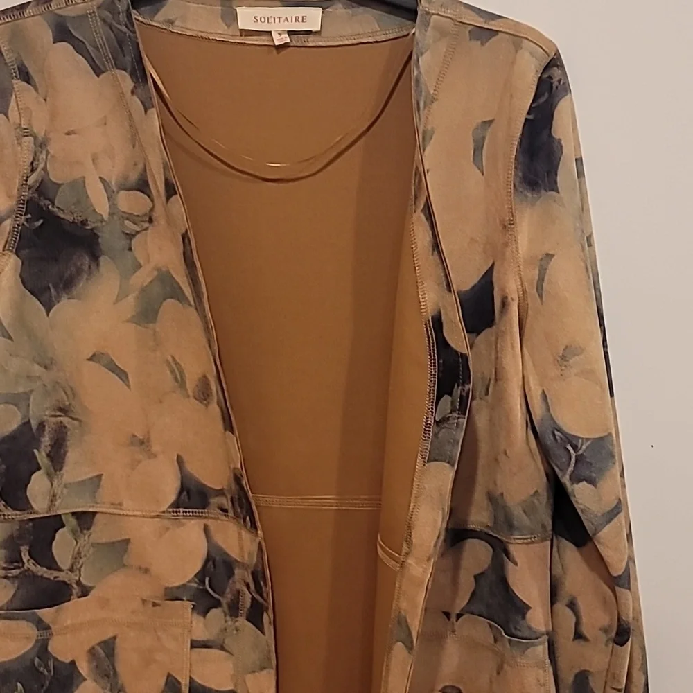 Solitaire Duster Floral, sz S, NWT - Picture 5 of 6